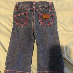 Wrangler Kids Denim Jeans with Red Stitching
